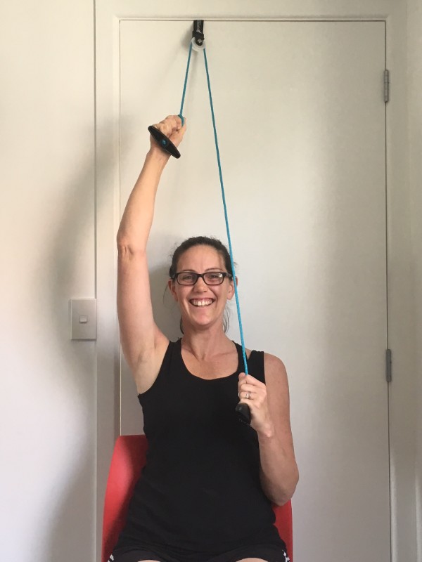 Shoulder rehabilitation, home exercises